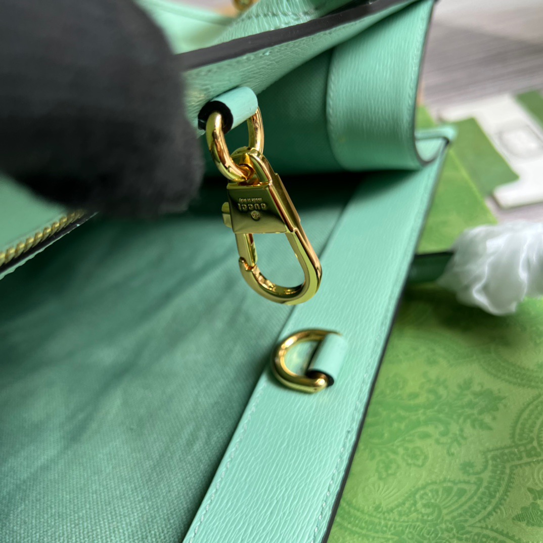 Gucci Bananya Print Small Tote Green For Women, Women’s Bags 12.2in/31cm GG 659983AG 3067