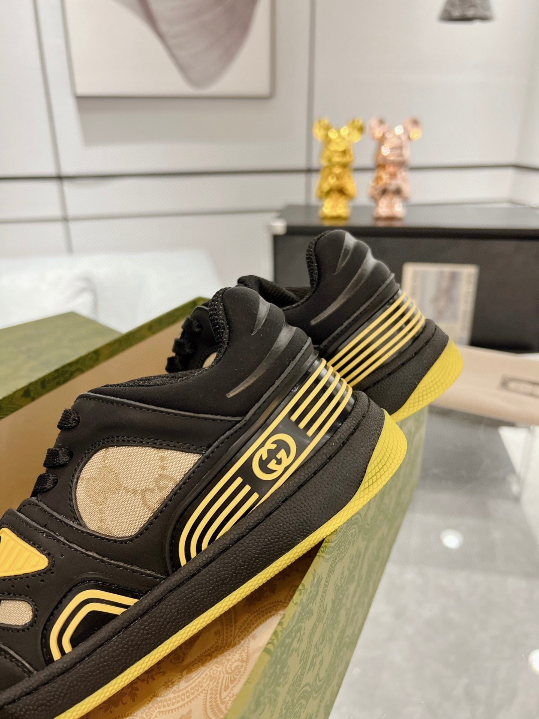 Gucci Basket Sneaker Black For Men