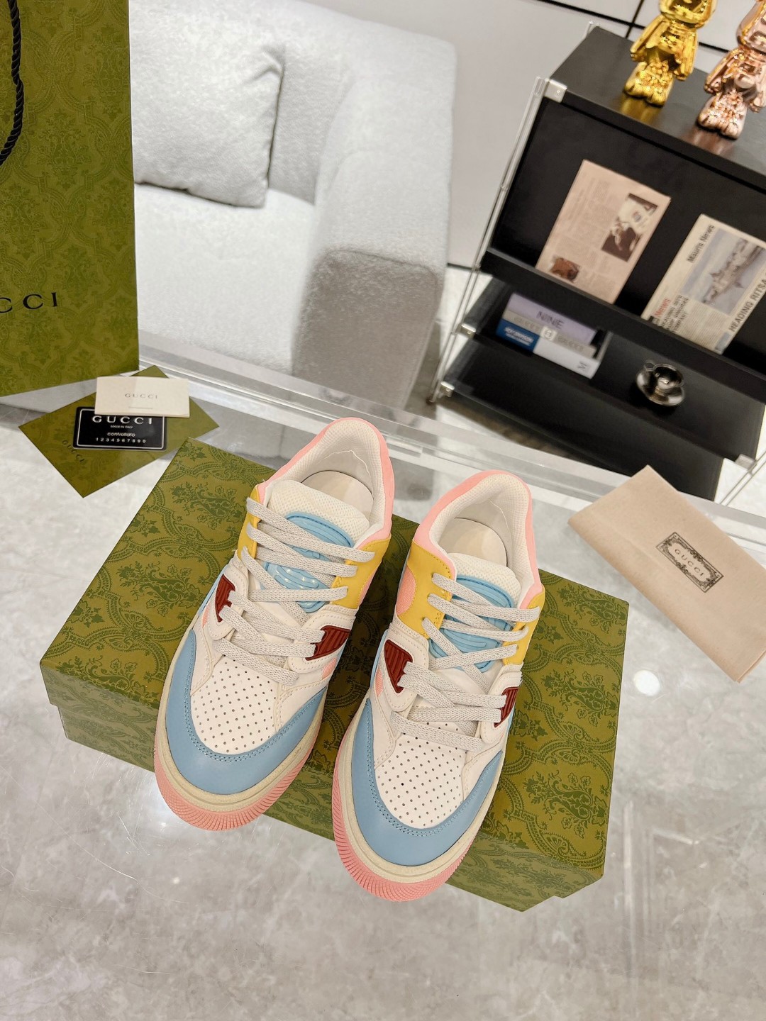 Gucci Basket Sneaker Multicolor For Men