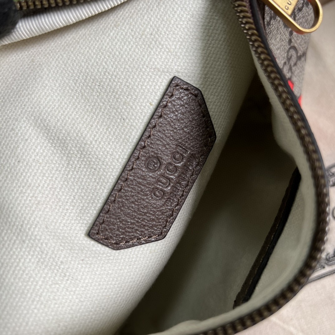 Gucci Belt Bag With Interlocking G Beige And Ebony GG Supreme Canvas For Women 9in/23cm 682933 92THG 8563