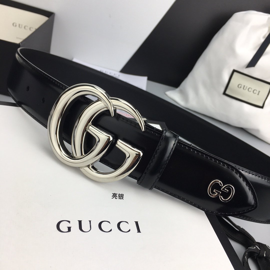 Gucci Belt With Double G Buckle Black For Women, Women Belt