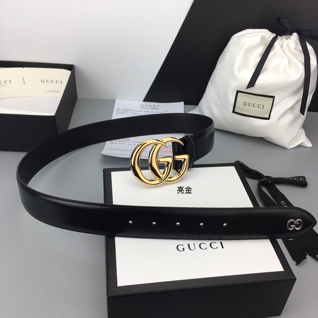 Gucci Belt With Double G Buckle Black For Women, Women Belt