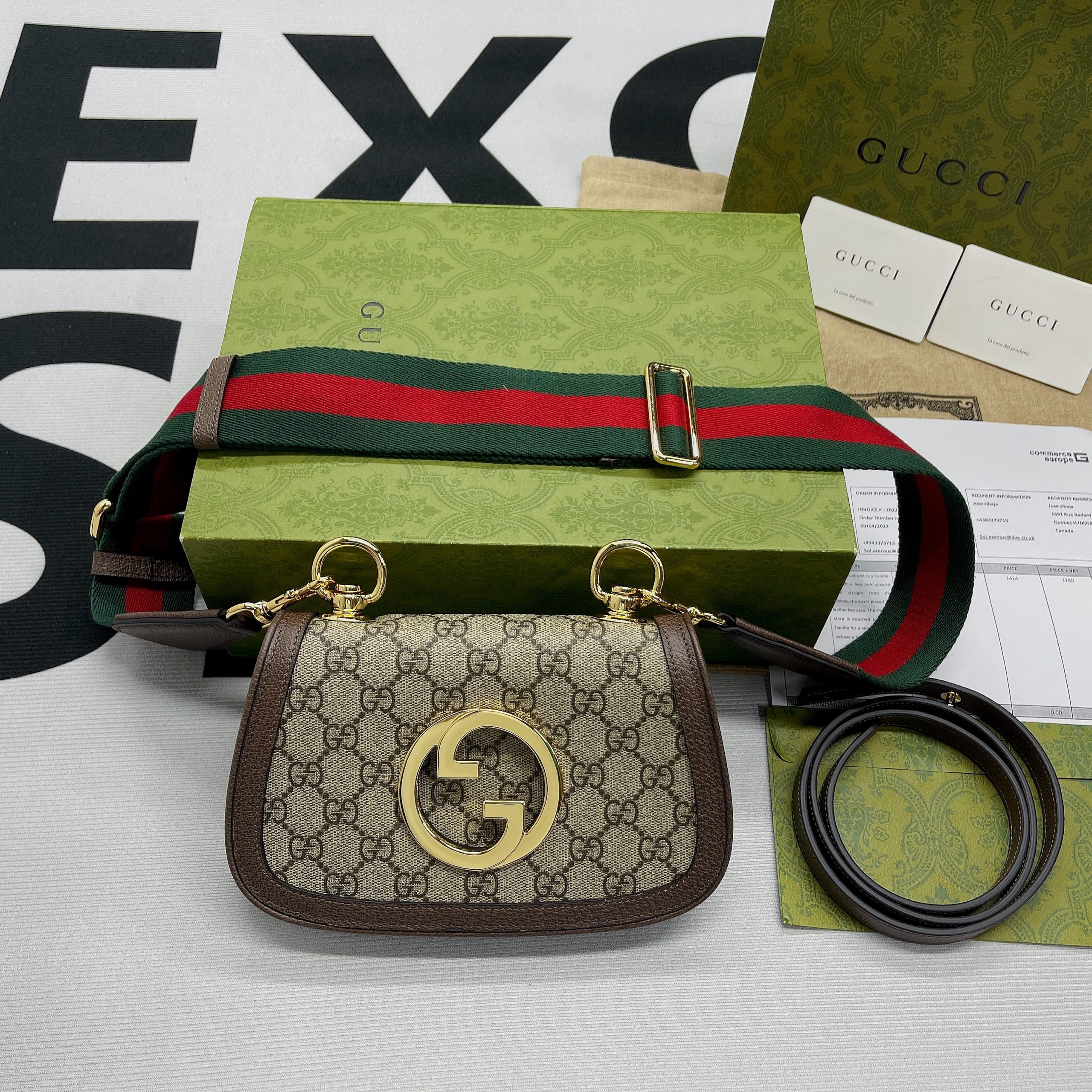Gucci Blondie Mini Bag Beige For Women, Women’s Bags 8.7in/22cm GG? ?