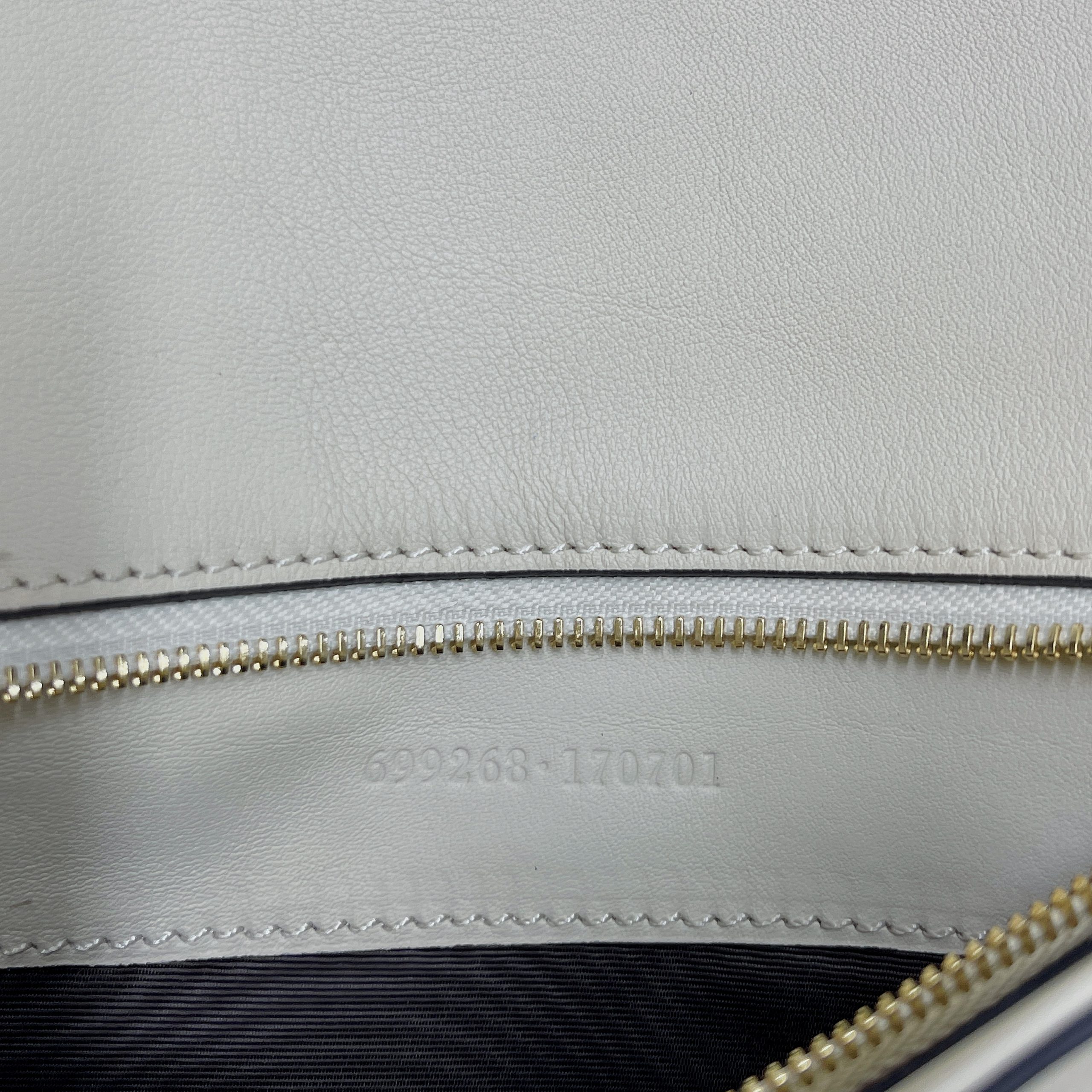 Gucci Blondie Shoulder Bag White For Women, Women’s Bags 11in/28cm GG 699268 UXX0G 9022