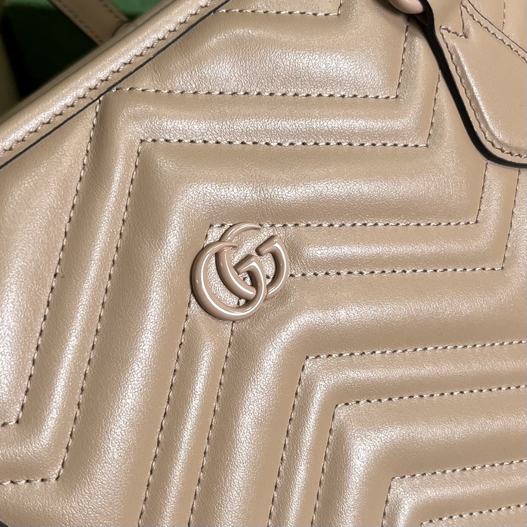 Gucci Casual Style Logo Totes Cream/Black For Women 38.5cm / 15.1in 739684 DAAAH 2754