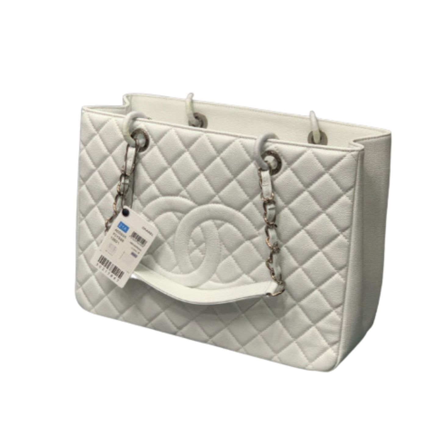 Gucci Chain Tote Shoulder Bag Black/White For Women 13in / 33cm