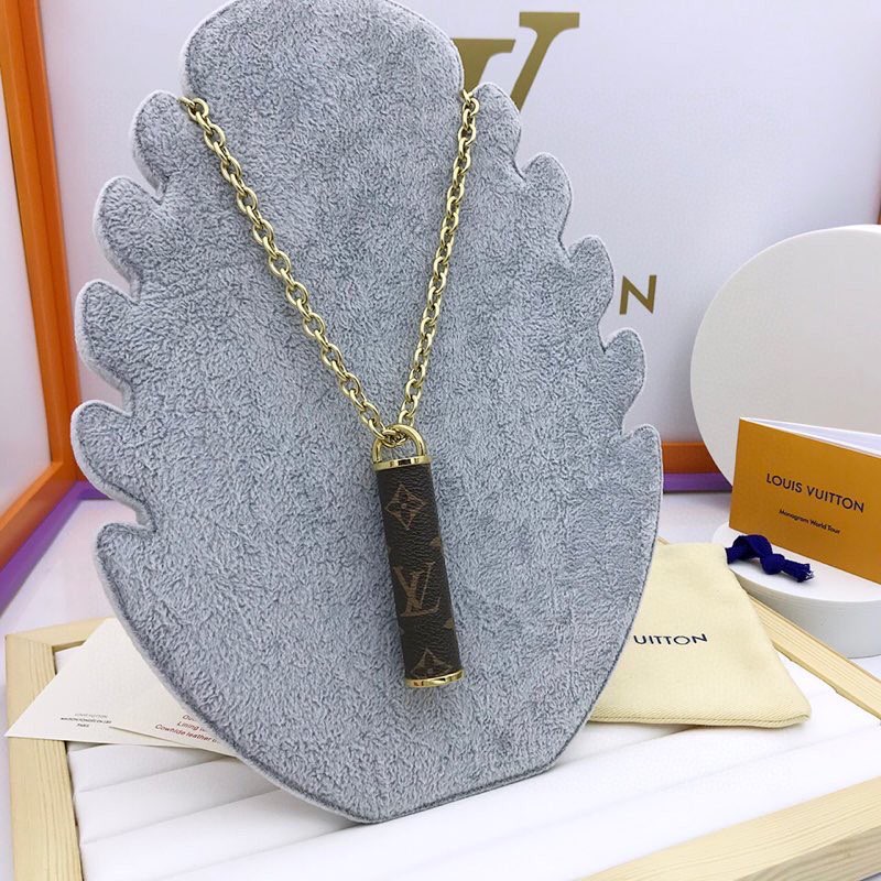 Gucci Cylinder Pendant Necklace Gold Tone For Women