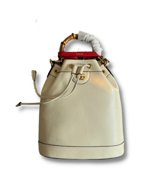 Gucci Diana Bucket Bag Black/White/Brown For Women 15in/38cm ?724667