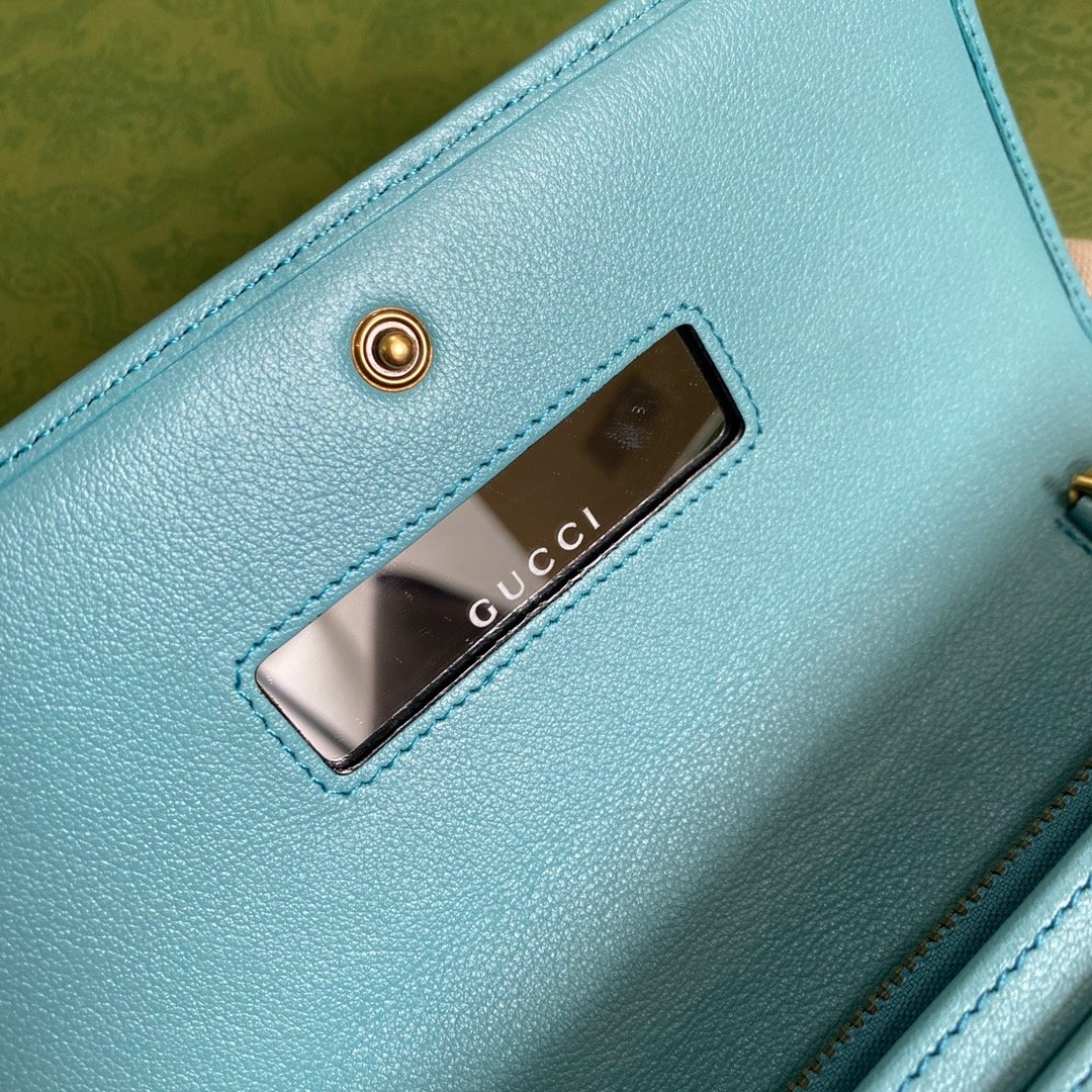 Gucci Diana Chain Wallet With Bamboo Blue For Women, Women’s Bags 7.4in/19cm GG