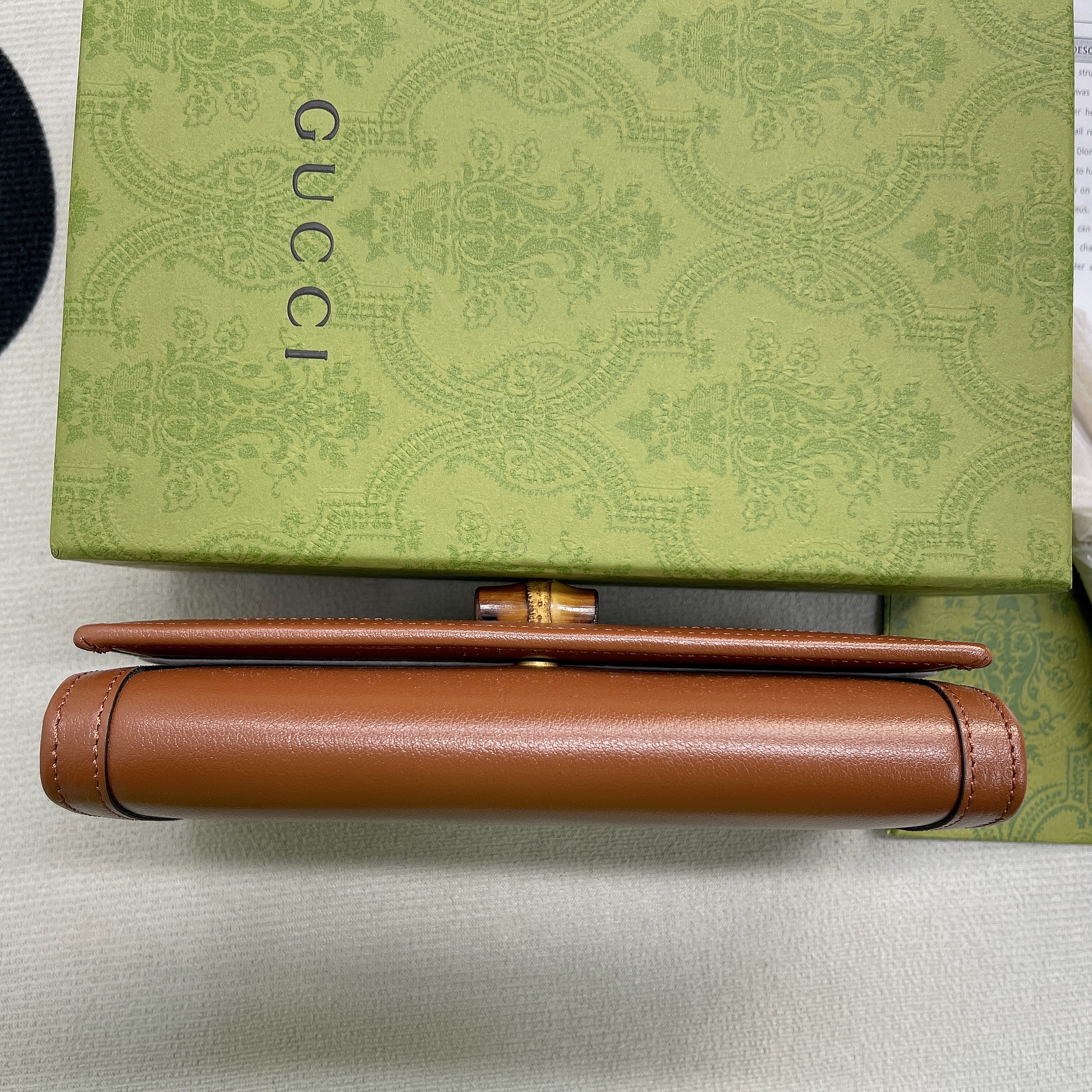Gucci Diana Chain Wallet With Bamboo Red For Women, Women’s Bags 7.4in/19cm GG