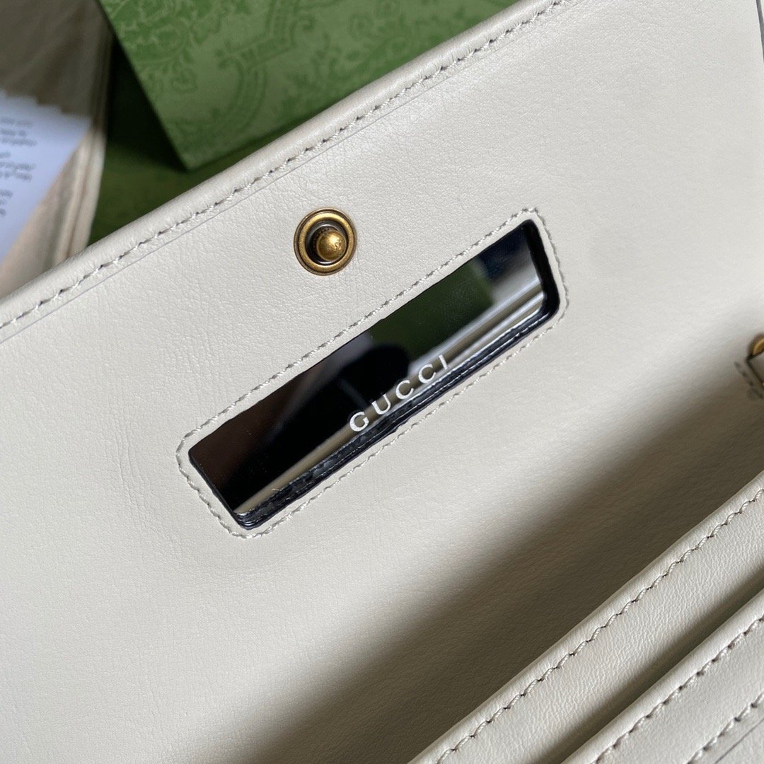 Gucci Diana Chain Wallet With Bamboo White For Women, Women’s Bags 7.4in/19cm GG 658243 17Q0T 9022
