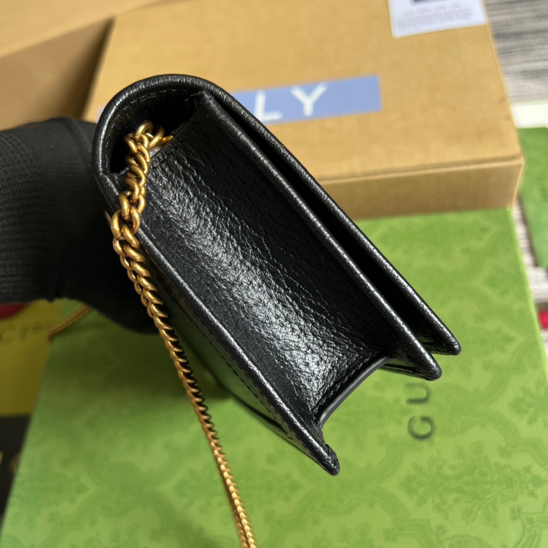 Gucci Diana Mini Bag With Bamboo Black For Women, Women’s Bags 7.5in/19cm GG 696817 DJ20T 1000