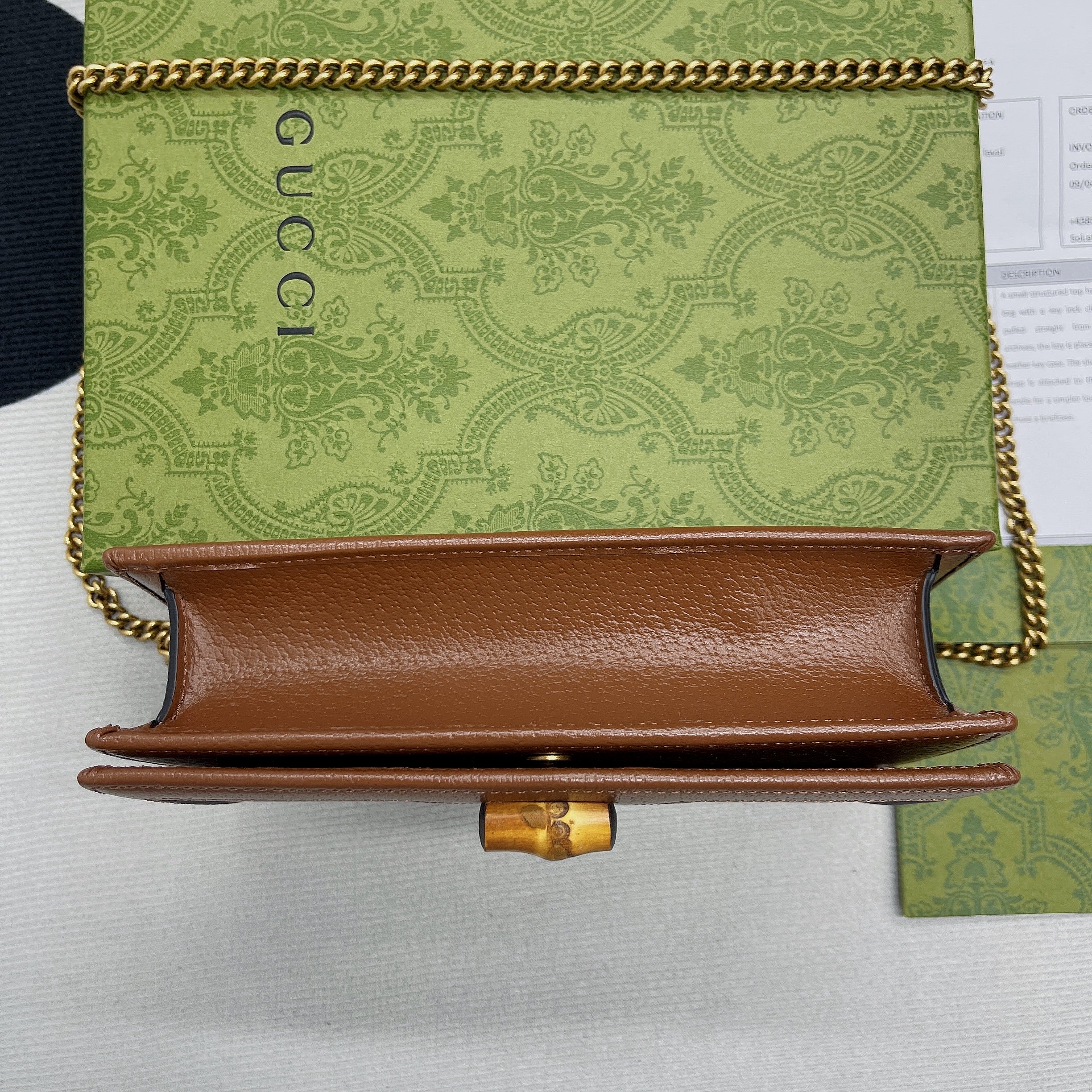 Gucci Diana Mini Bag With Bamboo Brown For Women, Women’s Bags 7.5in/19cm GG
