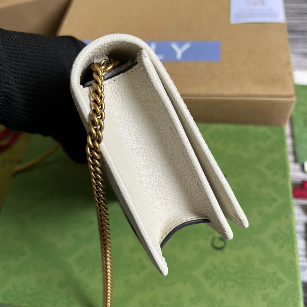 Gucci Diana Mini Bag With Bamboo White For Women, Women’s Bags 7.5in/19cm GG 