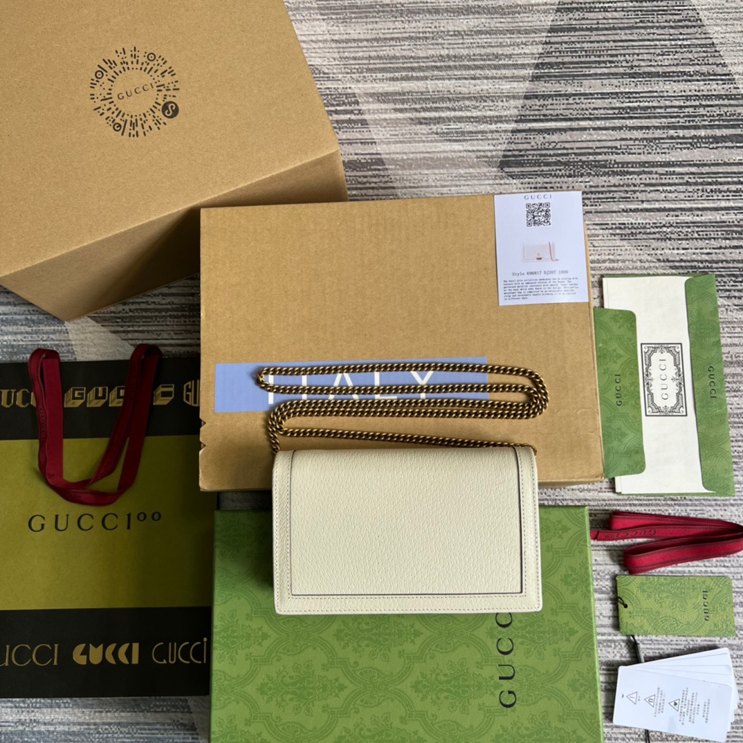 Gucci Diana Mini Bag With Bamboo White For Women, Women’s Bags 7.5in/19cm GG 