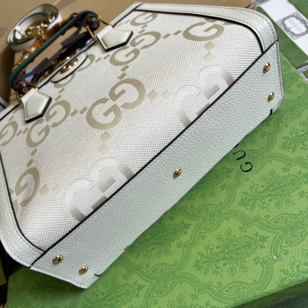 Gucci Diana Small GG Tote Bag White For Women, Women’s Bags 11in/27cm GG