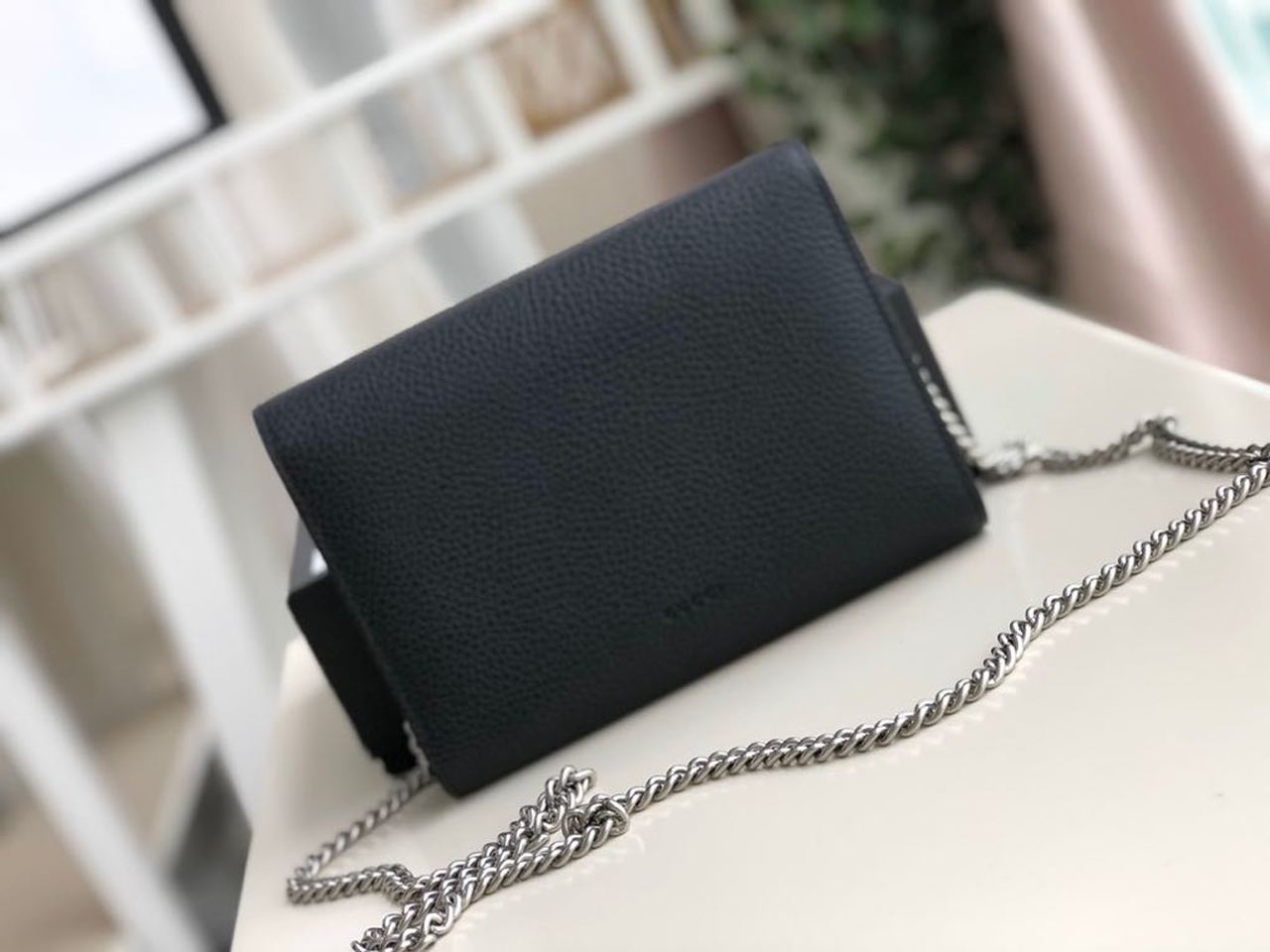 Gucci Dionysus Mini Chain Bag Black Metal-Free Tanned For Women 8in/20cm GG 401231 CAOGN 8176