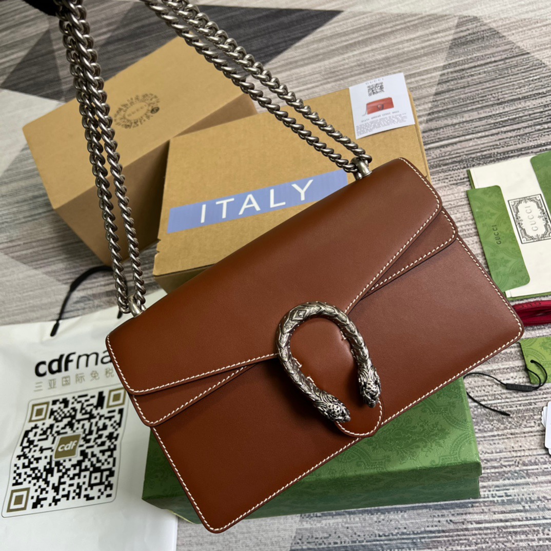 Gucci Dionysus Shoulder Bag Red For Women, Women’s Bags 11in/28cm GG 400249 CAOGX 8990