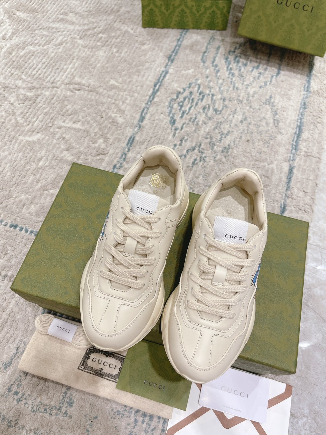 Gucci Disney x Donald Duck Rhyton Sneaker White For Men 646506 DRW00 9522