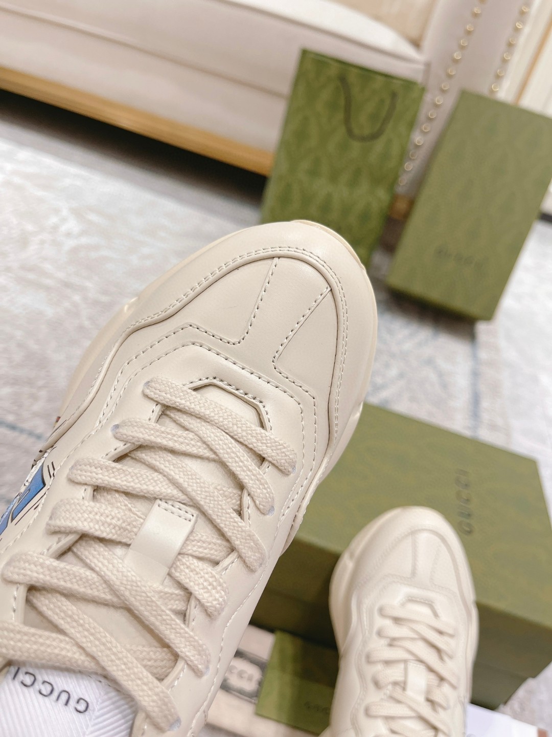 Gucci Disney x Donald Duck Rhyton Sneaker White For Men 646506 DRW00 9522