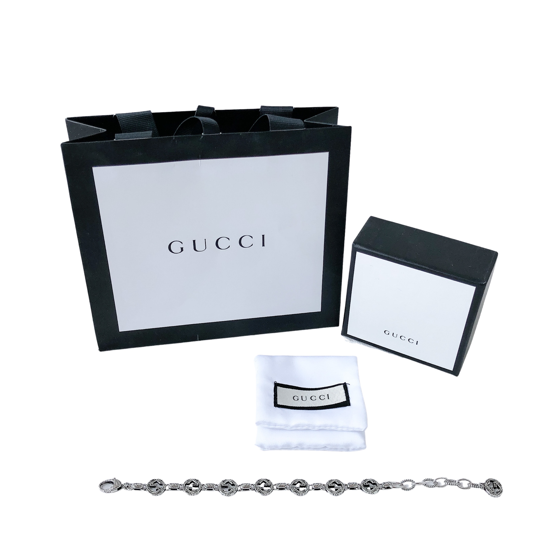 Gucci Double G Bracelet Silver For Women