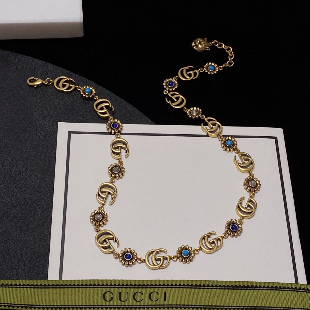 Gucci Double G Necklace Gold For Women