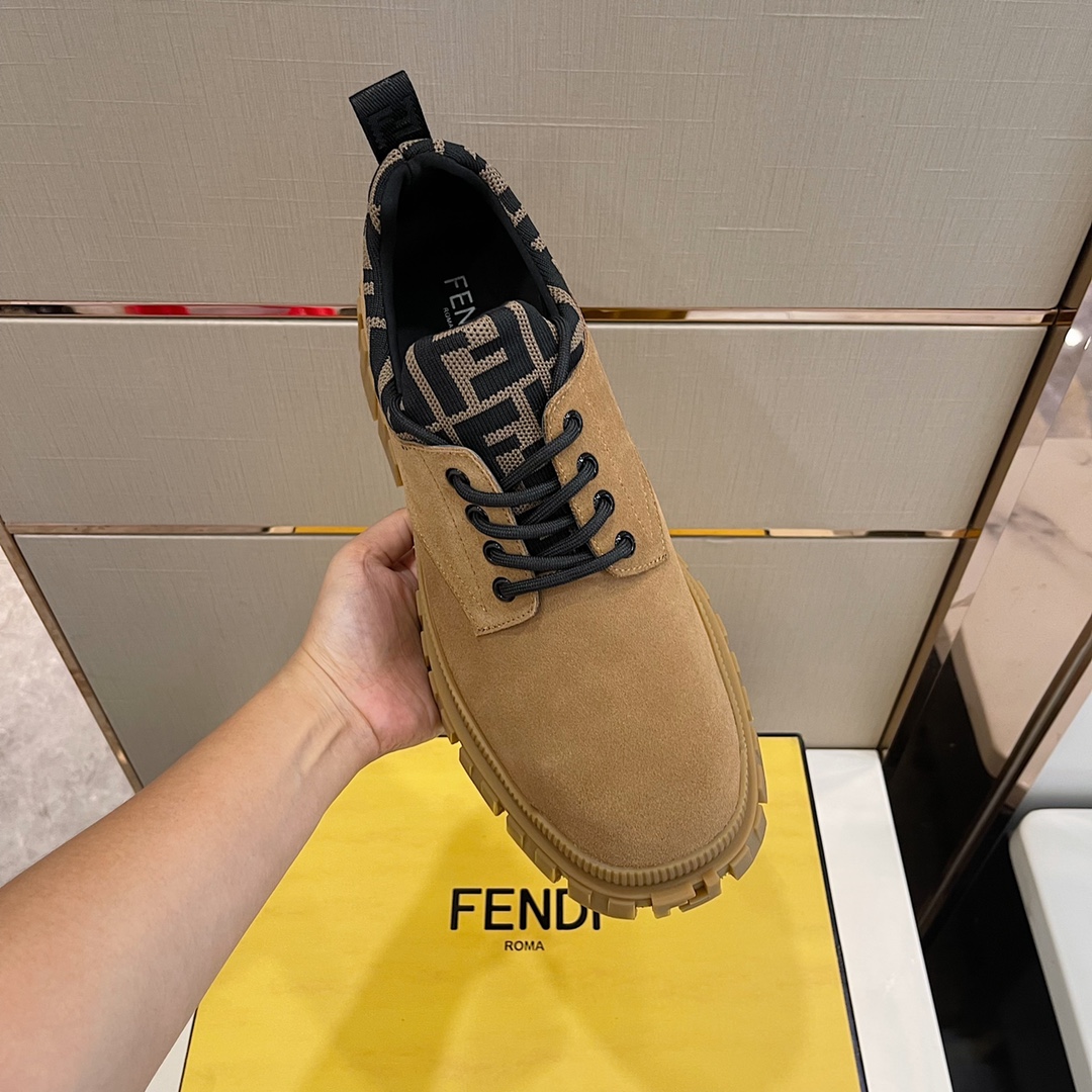 Gucci FD Force Lace-Ups Boots Brown For Men