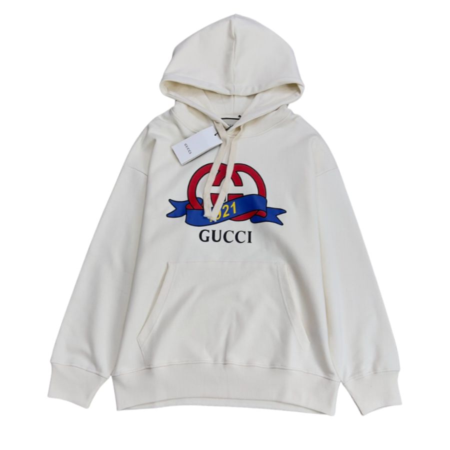 Gucci Felpa Gg Interlocking 1921 White For Women