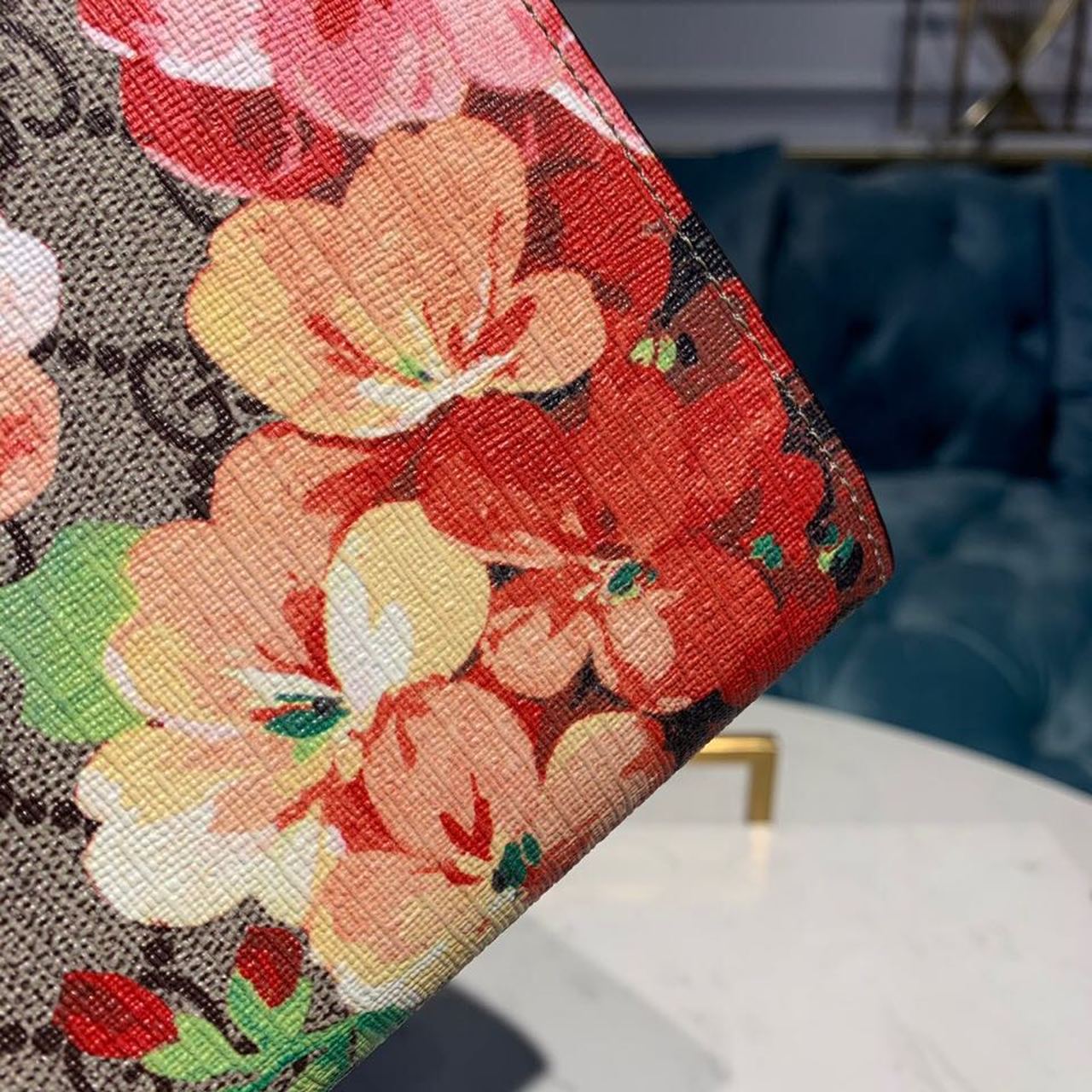 Gucci Floral WOC Dionysus Shoulder Bag 20cm Calfskin Leather Trim Fall/Winter Collection, Burgundy