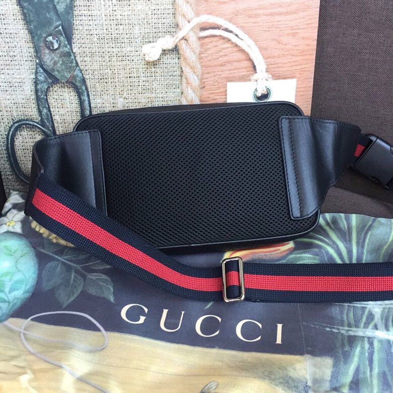 Gucci GG Black Belt Bag Black/Grey Soft GG Supreme Crafted For Men 9in/24cm GG 474293RRN 1095