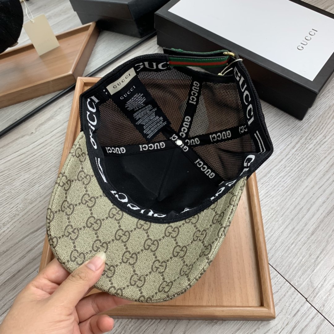 Gucci GG Canvas Baseball Cap Beige
