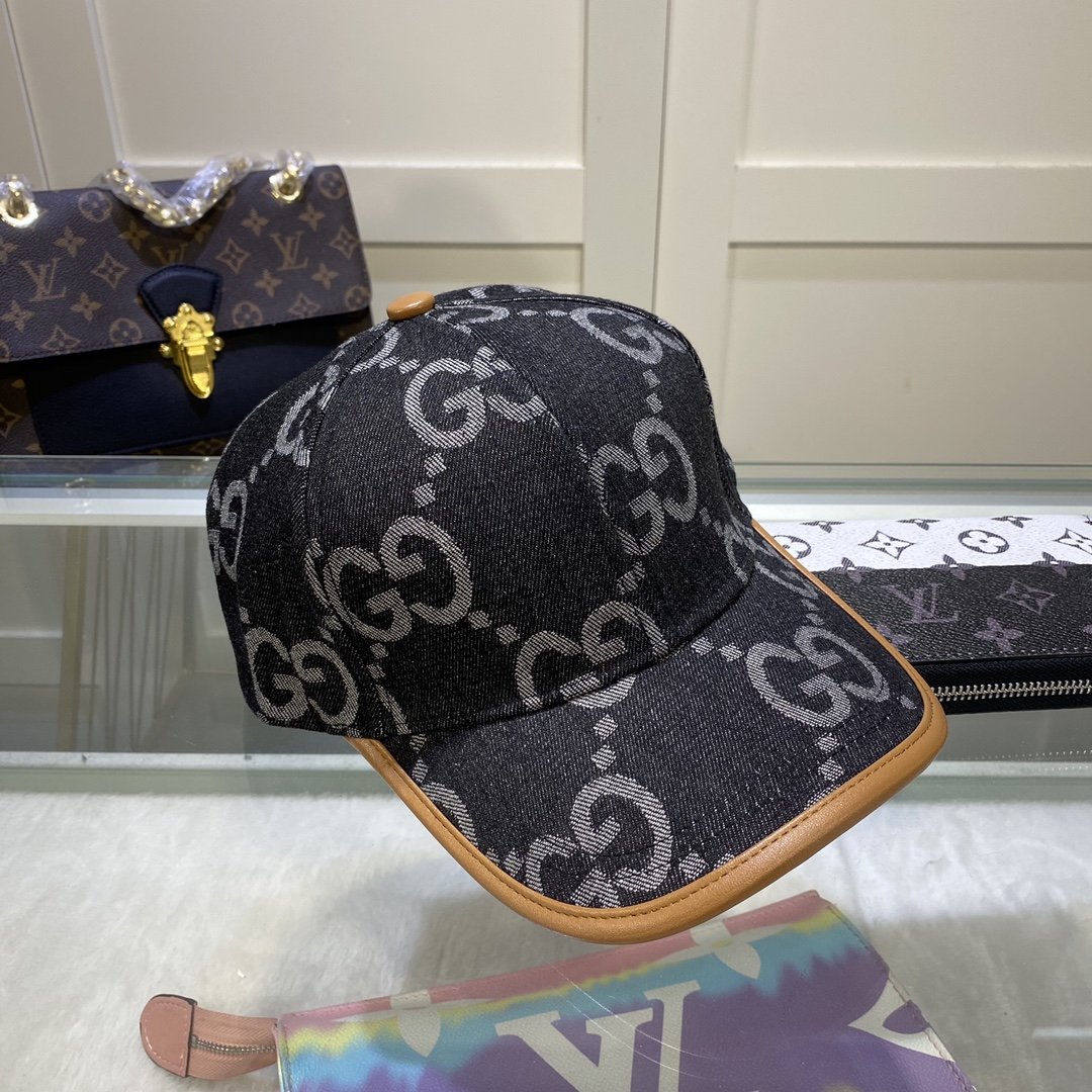 Gucci GG Canvas Baseball Cap Black