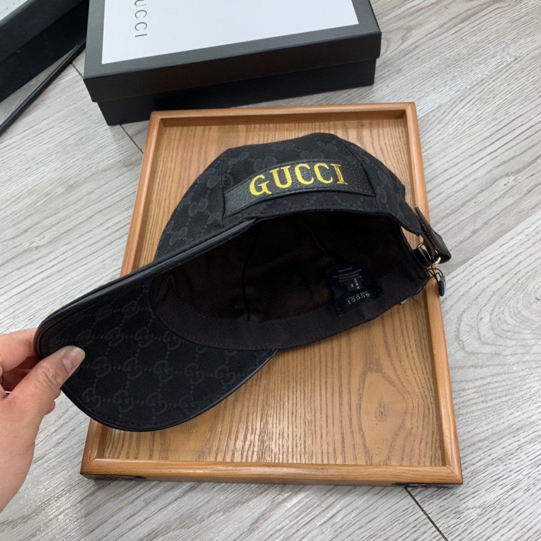 Gucci GG Canvas Baseball Cap Black