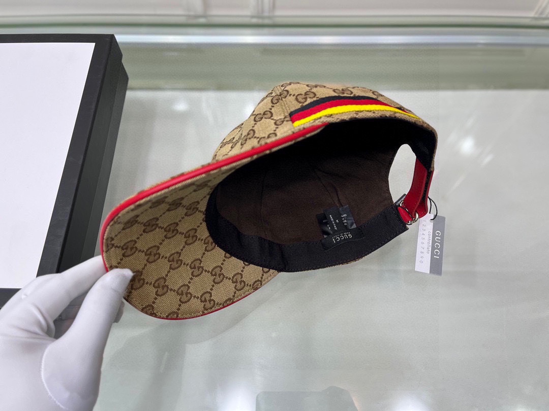 Gucci GG Canvas Baseball Cap Brown