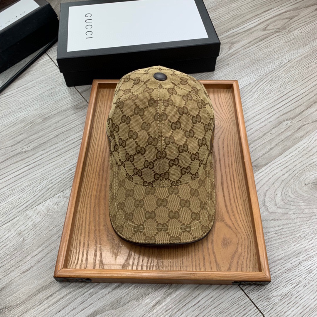 Gucci GG Canvas Baseball Cap Brown