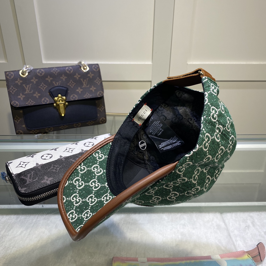 Gucci GG Canvas Baseball Cap Green