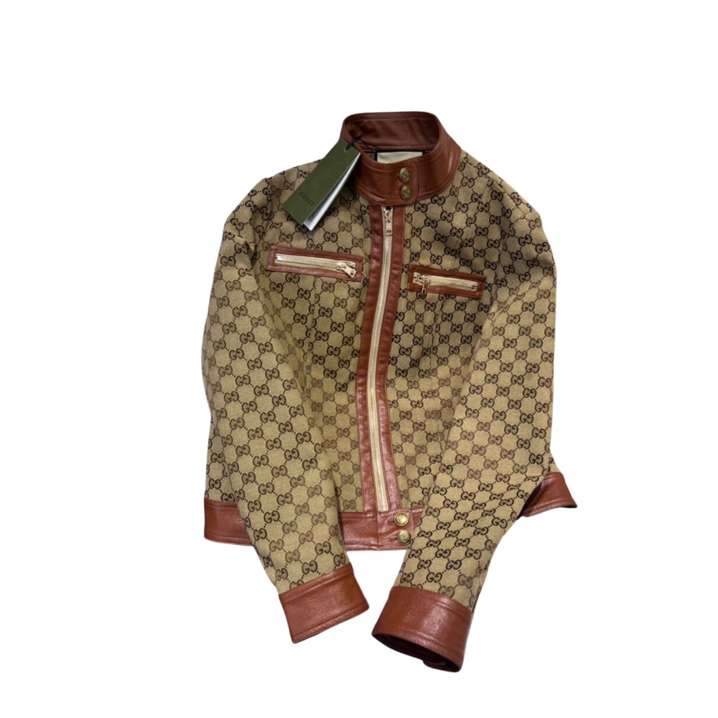 Gucci GG Canvas Reversible Jacket Brown For Women