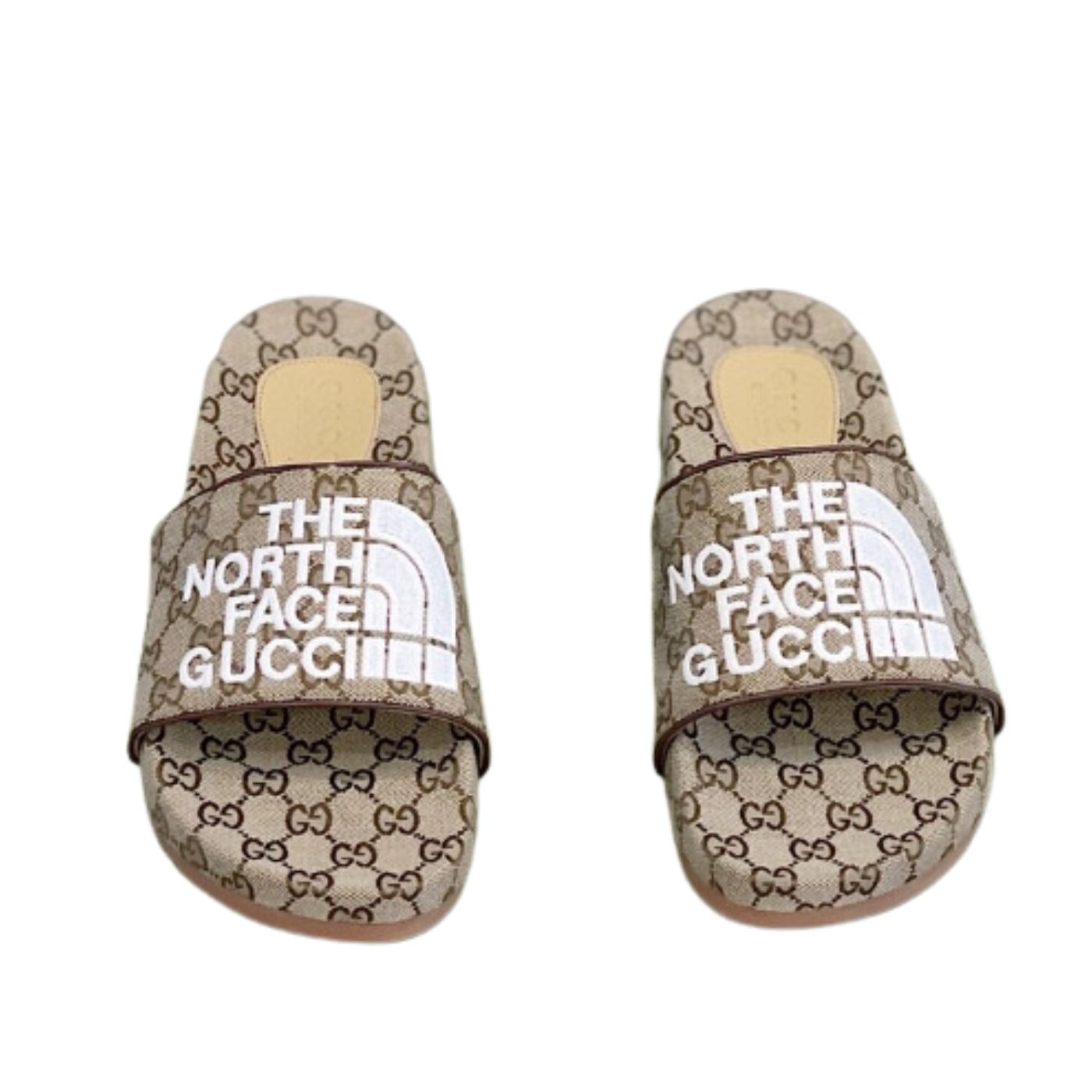 Gucci GG Canvas Slide Sandal Grey For Men