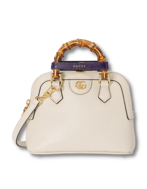 Gucci GG Diana Mini Tote Bag White/ Black/ Orange/ Navy Blue/ Purple For Women ??715775 DJ24G 9042 7.9 in/ 20 cm