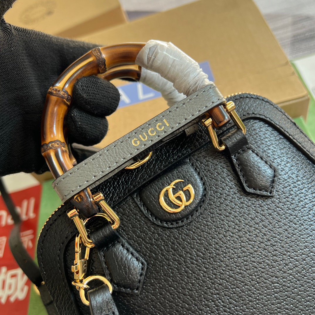 Gucci GG Diana Mini Tote Bag White/ Black/ Orange/ Navy Blue/ Purple For Women ??715775 DJ24G 9042 7.9 in/ 20 cm