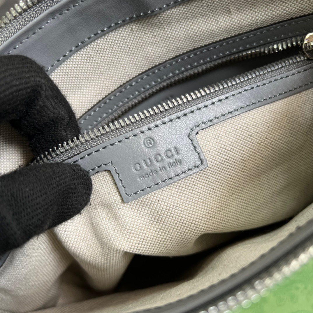 Gucci GG Embossed Bag Grey GG Embossed  For Men 10.2in/26cm GG 406410 1W3CN 1275