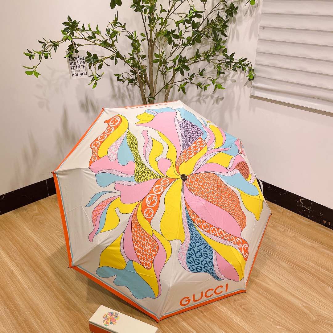 Gucci GG Folding Umbrella Multicolor