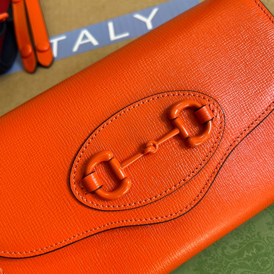 Gucci GG Horsebit 1955 Mini Bag Purple/Orange/Navy Blue For Women ???724713 AABE1 5546 7.9 in/ 20 cm