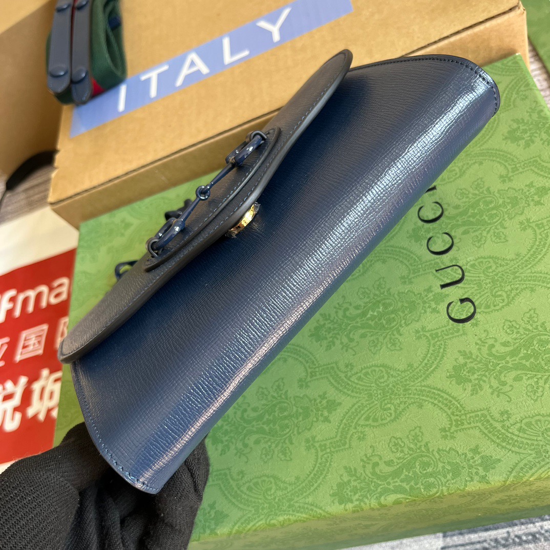 Gucci GG Horsebit 1955 Mini Bag Purple/Orange/Navy Blue For Women ???724713 AABE1 5546 7.9 in/ 20 cm