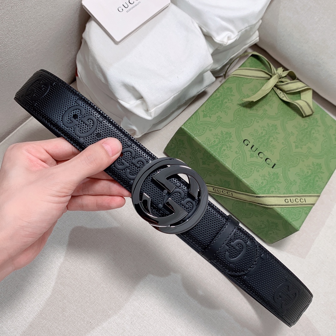 Gucci GG Marmont Reversible Belt Black, Women Belt
