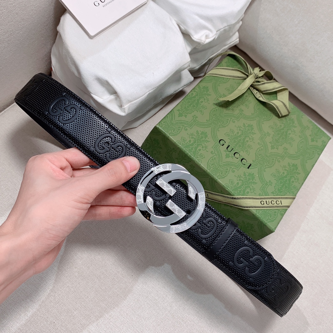 Gucci GG Marmont Reversible Belt Black, Women Belt