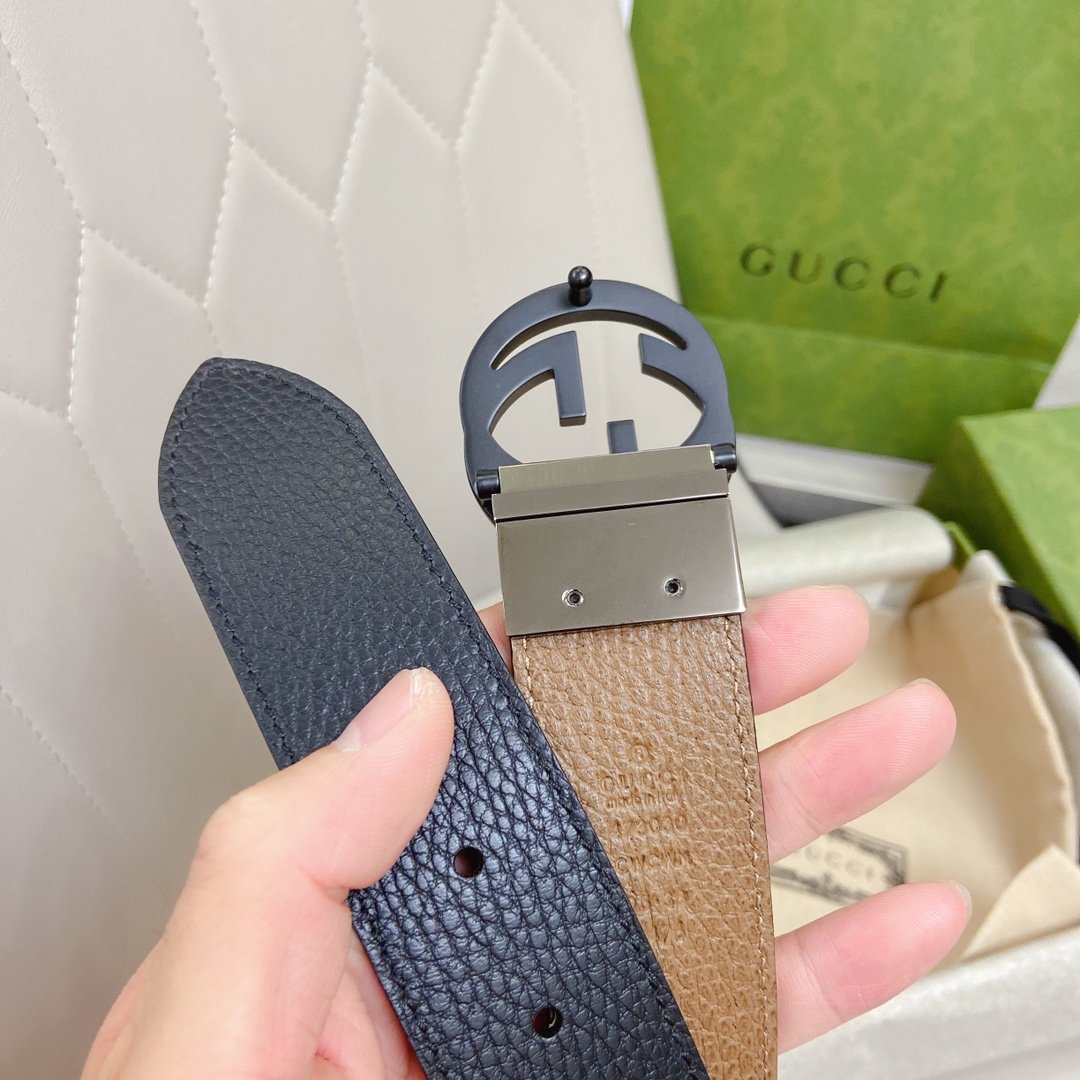 Gucci GG Marmont Reversible Belt Black, Women Belt