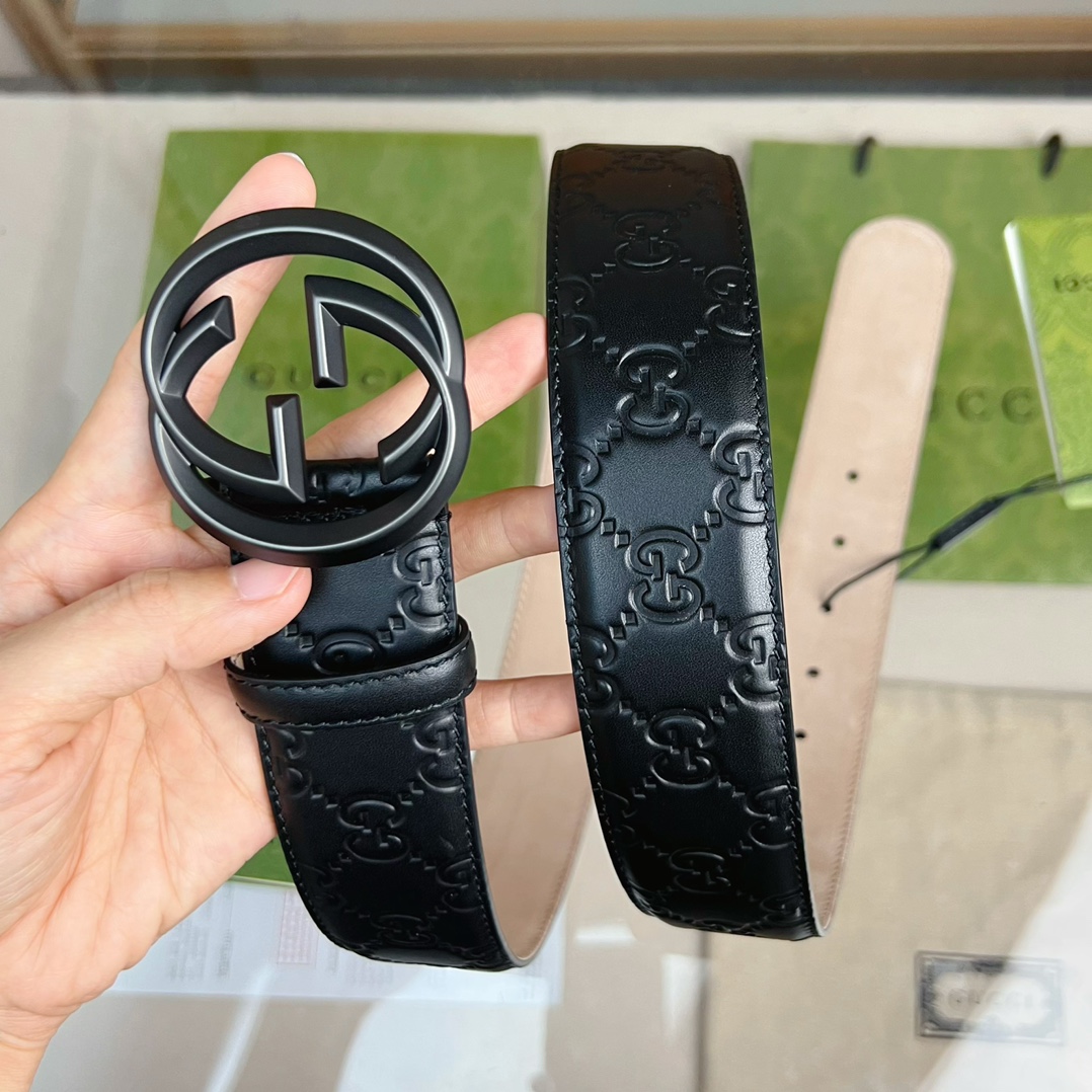 Gucci GG Marmont Reversible Belt Black, Women Belt