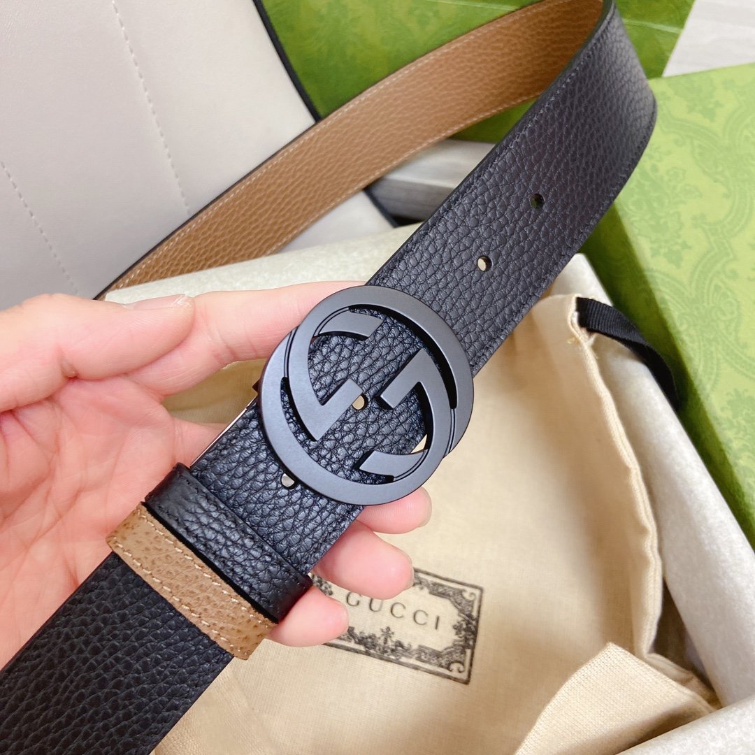 Gucci GG Marmont Reversible Belt Black, Women Belt
