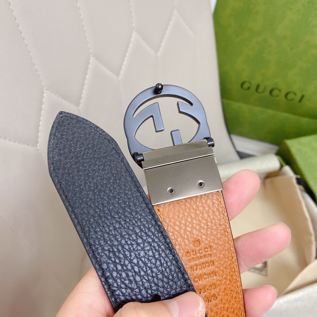 Gucci GG Marmont Reversible Belt Black, Women Belt